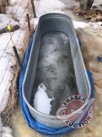 350-gal HW galvanized stock water trough