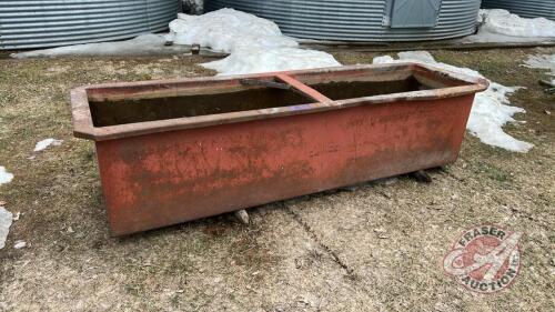 Steel trough