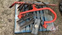 Pallet of farm equipment parts