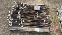 Lot of Approx (50) Electric wire rebar fence posts