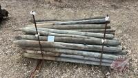 Used 3-4&rdquo;x6 treated fence post