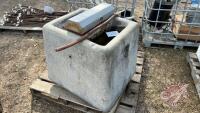Petersen concrete water bowl