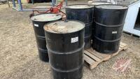 Lot of (5) steel drums