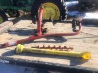 3pt post hole auger w/12" & 6" augers