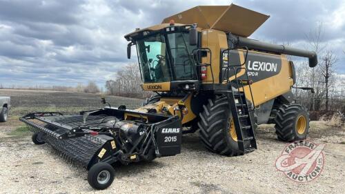 CAT Lexion 570R APS Hybrid combine, S/N 57800837