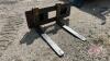 42&rdquo; HD Skidsteer quick attach pallet forks