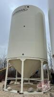 Approx 4000 bus Meridian Grain Max smooth wall hopper bottom bid on Dbl skid, (E), S/N 6263116 (BINS MUST BE REMOVED BY SEPTEMBER 30th 2025)