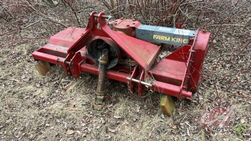 60&rdquo; FarmKing 3pt rototiller,