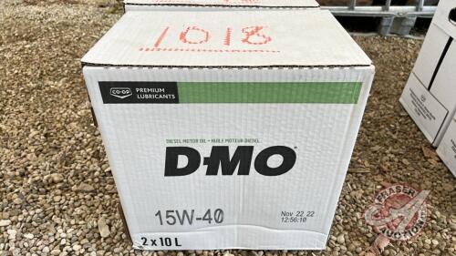 Case of (2) 10L DMO15W40 motor oil