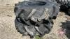 Used 18.4-26 imp tire on black 8 bolt rim - 4