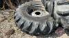 Used 14.9-24 imp tire on 8 bolt rim w/ fluid - 2