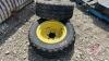 (2) Used 10.5/65-16 imp tires on 6 bolt rim (Sells as a lot as 1 tire is off bead) - 2