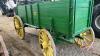 JD Horse drawn wooden grain box wagon - 3