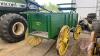 JD Horse drawn wooden grain box wagon - 5