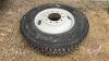Like New Firestone 11R24.5 truck tire on rim
