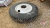 Like New Firestone 11R24.5 truck tire on rim - 4