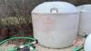 Approx 1250-gal white poly tank (A)