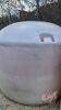 Approx 1250-gal white poly tank (A) - 3