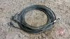 (2) tow cables with crimped loops