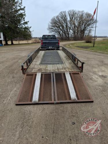 2005 Easy Haul 20&rsquo; x 76&rdquo; t/a flat deck utility trailer, VIN: 2SPBESB165N030992, Owner: R N Jordan, Seller: Fraser Auction ________________________________