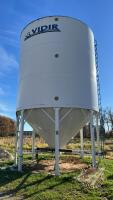 Approx 3000 bushel Vidir smooth wall hopper bottom bin, Bin #2
