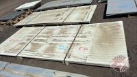 Approx 10 pcs of 49 1/2&rdquo; x 10' tin, Color: Beige, F36 We are NOT RESPONSIBLE for errors in descriptions