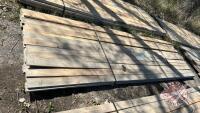 Lift of (36) 1" x 4" x 12' spruce lumber, F43