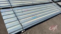 Approx 25 pcs of 144&rdquo; Galvanized 22 gauge Elite rib tin, F36 We are NOT RESPONSIBLE for errors in descriptions