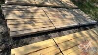 Lift of (24) 2" x 4" x 12' spruce lumber, F43