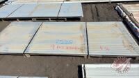Approx 9 pcs of 49 1/2&rdquo; x 10' tin, Color: Galvanized, F36 We are NOT RESPONSIBLE for errors in descriptions