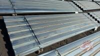 Approx 20 pcs of 144&rdquo; Galvanized 22 gauge Elite rib tin, F36 We are NOT RESPONSIBLE for errors in descriptions