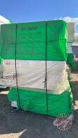 pallet of assorted 4 1/2" and 6" Styrofoam insulation sheets approx 4'x4' (E), F252