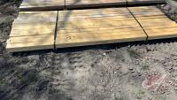 Lift of (24) 2" x 4" x 10' spruce lumber, F43