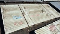 Approx 9 pcs of 49 1/2" x 10' tin, Color: Beige , F36 We are NOT RESPONSIBLE for errors in descriptions