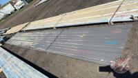 Approx 17 pcs of up to 23' tin, Various lengths, Color: Charcoal grey, F36 We are NOT RESPONSIBLE for errors in descriptions