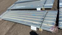 Approx 17 pcs of 144&rdquo; Galvanized 22 gauge Elite rib tin, F36 We are NOT RESPONSIBLE for errors in descriptions