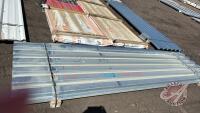 Approx 20 pcs of 144&rdquo; Galvanized 22 gauge Elite rib tin, F36 We are NOT RESPONSIBLE for errors in descriptions