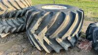 66x43.00-25NHS Good Year tire on rim, F189