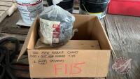 (100) new rebar chairs, Approx 1400 rebar tie wires, (2) wire spin tiers, F115