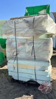 pallet of assorted 21/2" and 6" Styrofoam insulation sheets approx 4'x4' and 2'x4' (D), F252