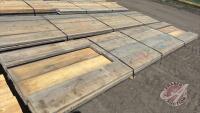 Lift of (8) 2" x 12" x 16' and (2) 2" x 12" x 8' spruce lumber, F43