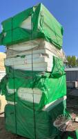 pallet of 1 1/2" - 4 1/2" - 5 1/2" Styrofoam insulation sheets approx 4'x4' (C), F252