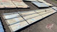 Approx 13 pcs of 11'-23' tin, Color: Brown (Galvanized cover sheet), F36 We are NOT RESPONSIBLE for errors in descriptions