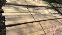 Lift of (16) 2" x 6" x 12' spruce lumber, F43