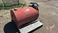 Approx 100 gal Westeel slip tank, F34