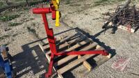 Shop built engine stand on wheels, F59