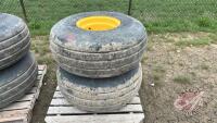 16.5L-16.1SL Good Year imp tire on 8 bolt rim, (B) F86
