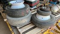 Pallet of tires, F70