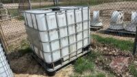 Poly tote in steel crate w/ valve (A), F40