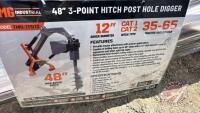 TMG StanForge-TPD12 48&rdquo; 3pt Hydraulic Assist Post Hole Digger, F35